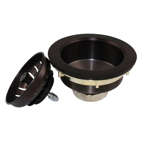 Keeney Mfg Heavy Duty Kitchen Sink Strainer with Power Ball Basket, Bronze K1439BRZ